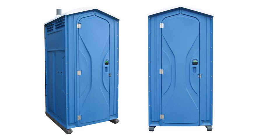 Long-term porta potty units on site in Sherman, Texas